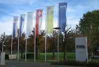 Einfahrt zum Gelände des FIFA-Hauptquartiers