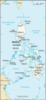 Karte der Philippinen