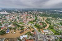 Eilenburg während des Mulde-Hochwassers im Juni 2013. Seit 2012 ist die Stadt durch umfangreiche Maß
Quelle: Foto: André Künzelmann/UFZ (idw)