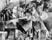 Albert Gleizes, 1912, Landschaft bei Paris