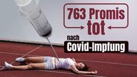 Bild: SS Video: "763 Promis nach Covid-Impfung tot! Wie viele dann erst in der Bevölkerung?!" (www.kla.tv/25809) / Eigenes Werk