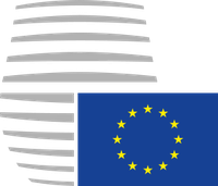Das Logo der Euro-Gruppe seit 1. Juli 2014.Ebenso Logo des Europäischen Rates, des Rates der Europäischen Union und des Generalsekretariats des Rates der Europäischen Union.