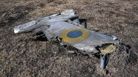 Wrackteil einer ukrainischen Su-25 (Symbolbild)  Bild: Sputnik
