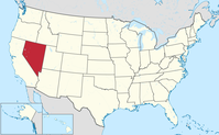 Lage von Nevada. Bild: TUBSE / wikipedia.org