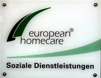European Homecare Eingangsschild