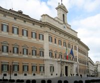 Palazzo Montecitorio in Rom, Sitz der Abgeordnetenkammer