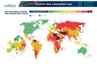 Die globalen Länderrisikoeinschätzungen von Coface in der Übersicht; Stand: Oktober 2022  Bild: Coface Deutschland Fotograf: Coface Deutschland