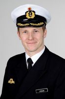 Der scheidende Kommandeur Fregattenkapitän Florian Lübeck (40) Bild: Bundeswehr
