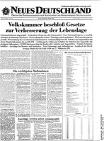 Titelseite der Ausgabe vom 29. Mai 1958 zur beschlossenen Lohnerhöhung und Abschaffung von Lebensmittelkarten[5]