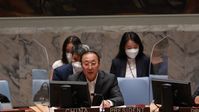 Zhang Jun, Chinas ständiger Vertreter bei den Vereinten Nationen, während eines Briefings des UN-Sicherheitsrates im UN-Hauptquartier in New York am 11. August 2022  Bild: www.globallookpress.com © Xie E/XinHua/ Global Look Press
