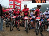 Kurz vor dem Start des Rocky Moutain Bike Marathon. Bild: Karl Koch / Extremnews