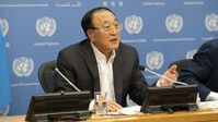 Ständiger Vertreter Chinas bei der UNO, Zhang Jun. Bild: Liao Pan/China News Service / Gettyimages.ru