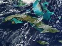 Kuba, Satellitenbild der NASA