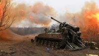 Archivbild: Russische Artillerie am Frontabschnitt bei Donezk Bild: Jewgeni Bijatow / Sputnik