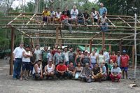 Das Grabungsteam, das sich aus Mitarbeitern aus Mexiko, Deutschland, der Schweiz und Polen zusammensetzt. Foto: Uni Bonn 