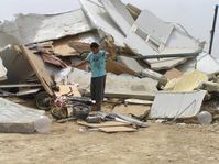 Demolished house in Al-Araqib