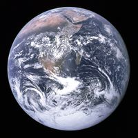 Die Erde, aufgenommen von Apollo 17 am 7. Dezember 1972