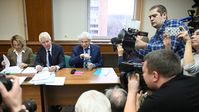 Gerichtssitzung, bei der die Moskauer Helsinki-Gruppe geschlossen wurde, 25. Januar 2023 Bild: Sputnik / Pawel Bednjakow