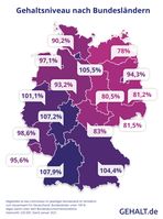 Gehaltsatlas 2021Bild: "obs/Gehalt.de/Quelle: Gehalt.de"