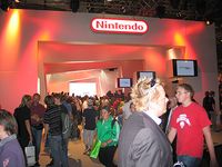 Der Stand von Nintendo war das Ziel vieler begeisterter Spieler.