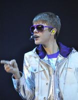 Bieber während eines Konzertes 2011