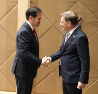 v.l.n.r. Marco Rubio und Johann Wadephul (2025)