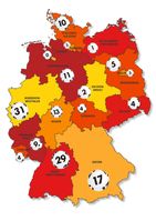 Millionengewinne 2020 nach Bundesländern Bild: "obs/Deutscher Lott- und Totoblock (DLTB)"