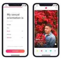 Tinder: zur Auswahl: von "straight" bis "questioning".