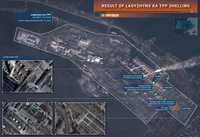 Infografik Rybar: Satellitaufnahme des Wärmekraftwerks Ladyschin Bild: Rybar /RT