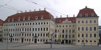 Hauptfront des Taschenbergpalais, in dem das diesjährige Bilderberg Treffen stattfindet.
