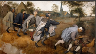 "Der Blindensturz" von Pieter Bruegel dem Älteren (YouTube-Screenshot, 19. August 2023) Bild: "Der Blindensturz" von Pieter Bruegel dem Älteren (YouTube-Screenshot, 19. August 2023)