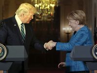 Bundeskanzlerin Angela Merkel und US-Präsident Donald Trump (2017)