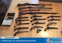Schusswaffen entdeckt Bild: Polizei