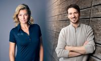 Franziska van Almsick und Felix Neureuther (2025) Bild: walk4help Fotograf: Gesunde Erde. Gesunde Kinder.