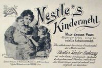 Nestle Kindermehl in einer Annonce von 1898 (Symbolbild)