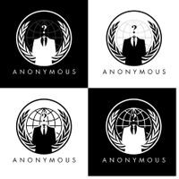 Anonymous Logo in verschiedenen Varianten