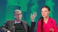Bild: Bill Gates, Greta Thunberg, Atomkraft, Bildkomposition / WB / Eigenes Werk