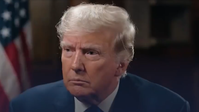 Donald Trump (2023) Bild: RT / Screenshot Odysee Video https://freedert.online/kurzclips/video/178802-tucker-interview-mit-trump-epstein/