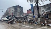 Archivbild: Ein zerstörtes Gebäude nach dem Erdbeben der Stärke 7,7 in Malatya, Türkei, am 6. Februar 2023 Bild: Gettyimages.ru / Volkan Kasik/Anadolu Agency