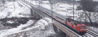 Zug der Bahn in Winterlandschaft. Bild: Claus Weber, über dts Nachrichtenagentur