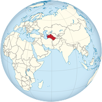 Turkmenistan auf der Welt