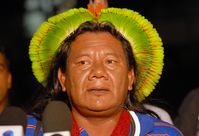 Der Häuptling Akiaboro, oberster Führer aller Kayapo-Dörfer