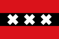 Flagge der Gemeinde Amsterdam