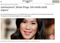 Anlage 3: Zu Astrazeneca erklärte maiLab noch im Februar: „Keine Frage. Ich würde nicht zögern“  Bild: / WB / Eigenes Werk