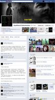 Screenshot einesFacebook "Timeline" Profil, das es seit Mai 2012 gibt.