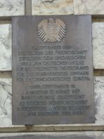 Gedenktafel - Ungarn für den 10.09.1989 - Grenzöffnung vom Reichstagsufer