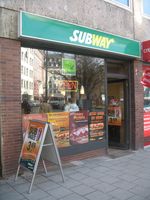 Typisches Subway-Restaurant, hier München