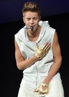 Justin Bieber bei der Believe-Tour im Oktober 2012