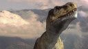 Der über 5 Tonnen schwere und 13 Meter lange Fleischfresser Tyrannosaurus Rex war einer der Erzfeinde der Hadrosaurier. Da es ihm an Schnelligkeit fehlte, musste er seinen Opfern wahrscheinlich auflauern. Bild: ZDF und NATIONAL GEOGRAPHIC