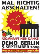 Anti-Atom-Demo am 5.9. in Berlin, Start 13 Uhr, Hauptbahnhof- Bild: .ausgestrahlt